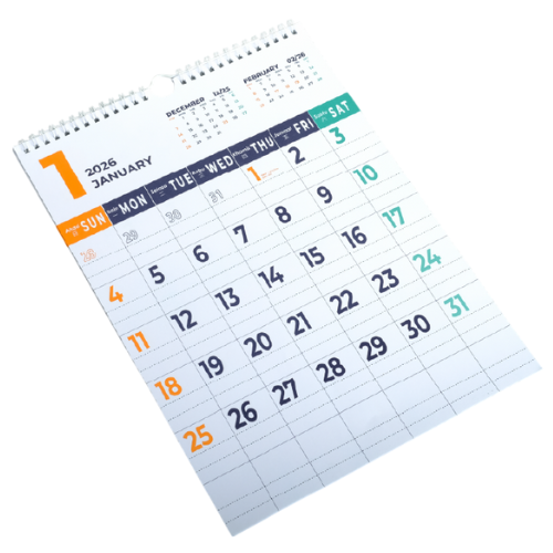 Masterprint B4 Monthly Wall Hanging Calendar - MHC-EX