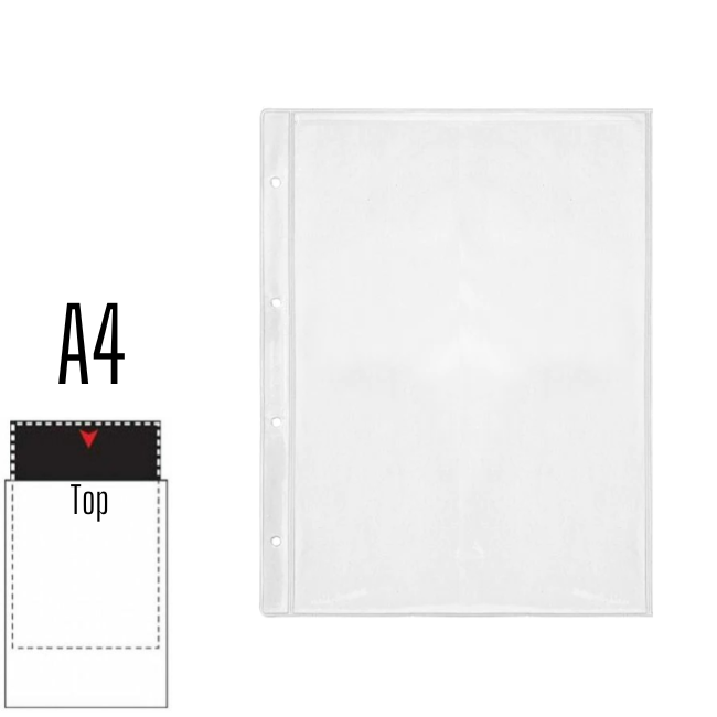 UEW Document Holder Top Open with 4 Holes