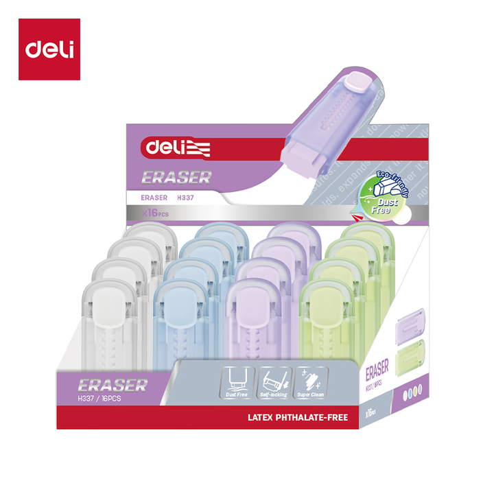 Deli Push-Pull Eraser