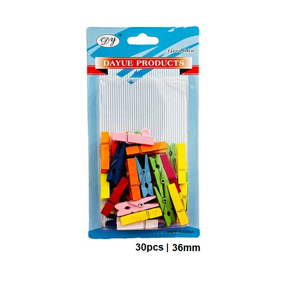 Fancy Peg Clip Wood 36mm