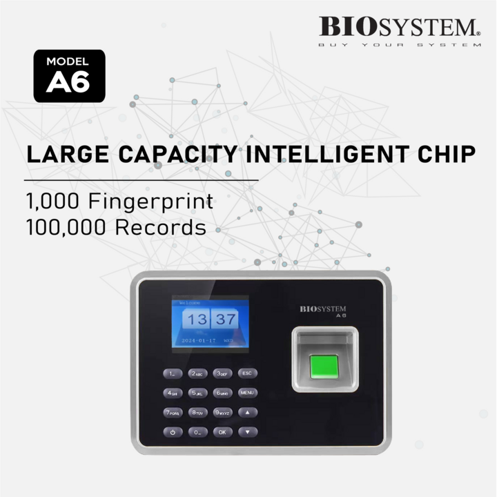 Biosystem Fingerscan Time Recorder with Card Reader A6
