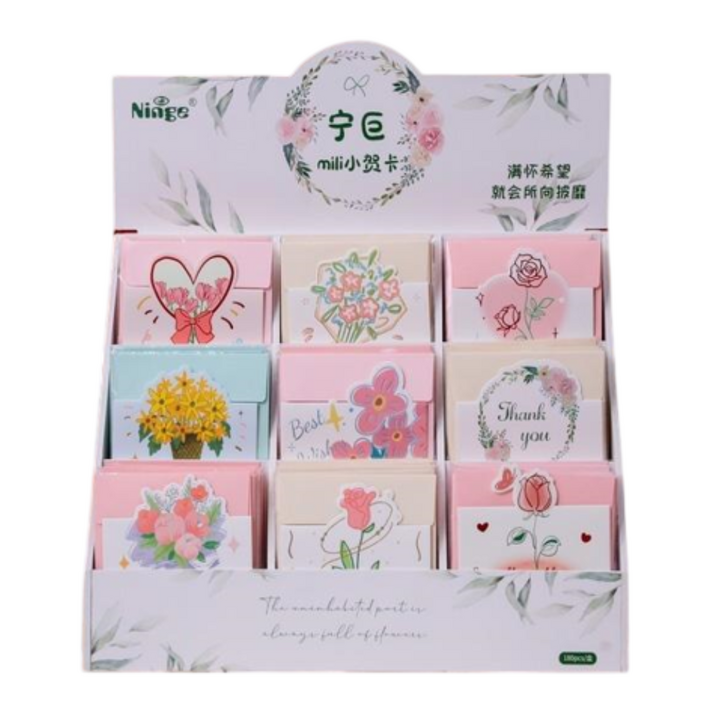 Ninge Greeting Card Floral 9 x 9cm