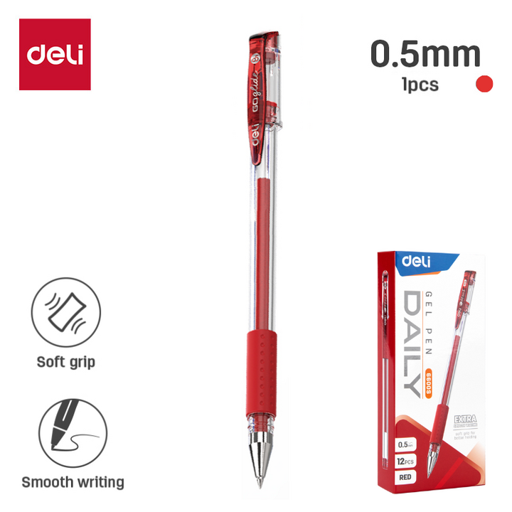 Deli Gel Pen Bullet Tip 6600S 0.5mm