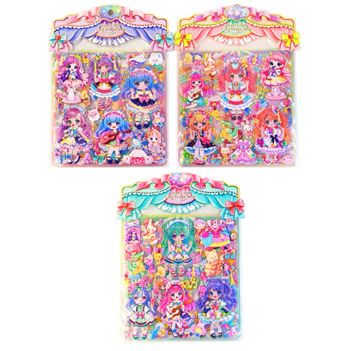 [Sweet and Cool Stage Show Cute Girl Stickers SY-0718-B