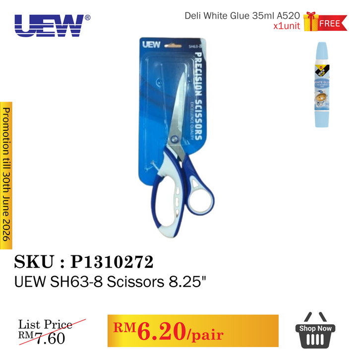 Promo@[UEW SH63-8 Scissors 8.25''