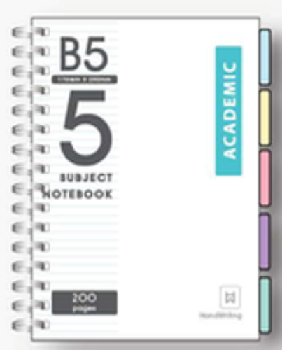 Masterprint Flagship Series B5 5 Subject Notebook 200pgs - HWF-5S-B5