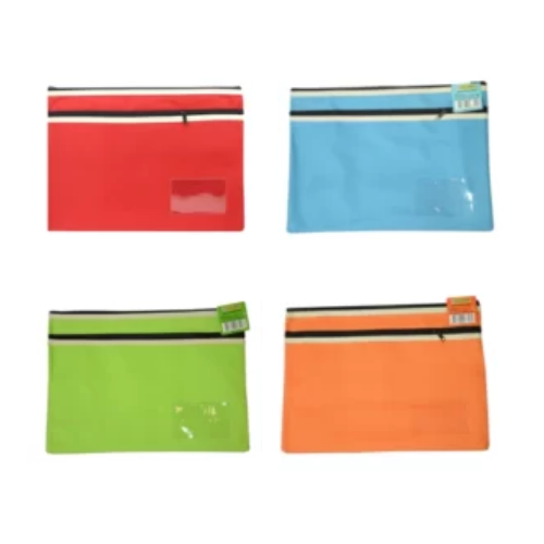 2 Zip Colour Vinly Holder