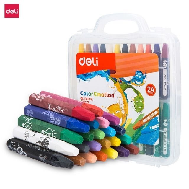 Deli Color Emotion Oil Pastel 24 Colours EC20124