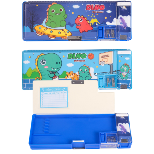 Xiao Ling Jing Pencil Case Dino 1817-D 220*85*32mm