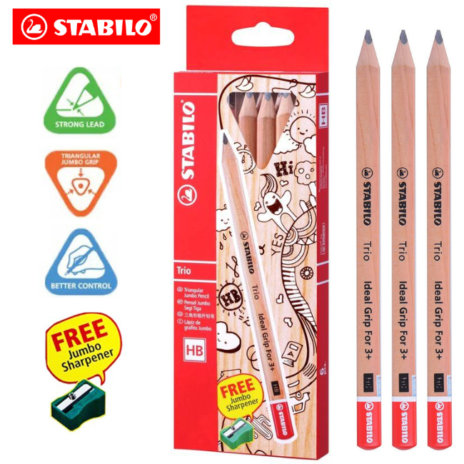 Stabilo Trio Jumbo HB Pencil