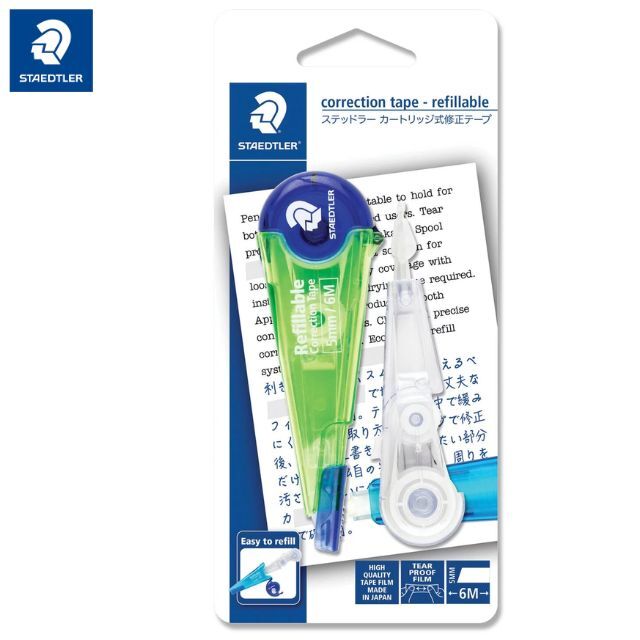 Staedtler Correction Tape Refillable 5mmx6m + Refill