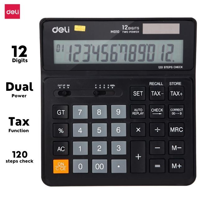 Deli Calculator with Tax Function (12 Digit)