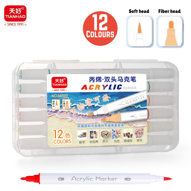 TIANHAO Acrylic Marker MS20 Twin Head