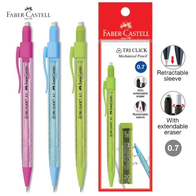 Faber-Castell Mechanical Pencil Tri Click+Lead