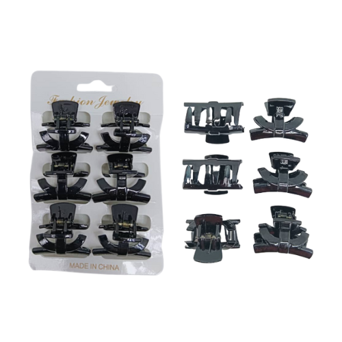 Hair Claw Clip 3cm 6's