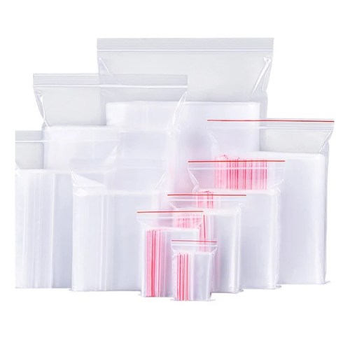 PE Zipper Plastic Bag Thin 100's (5C)