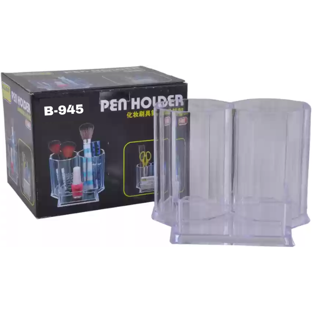 Acrylic Pen Holder Twin B-945