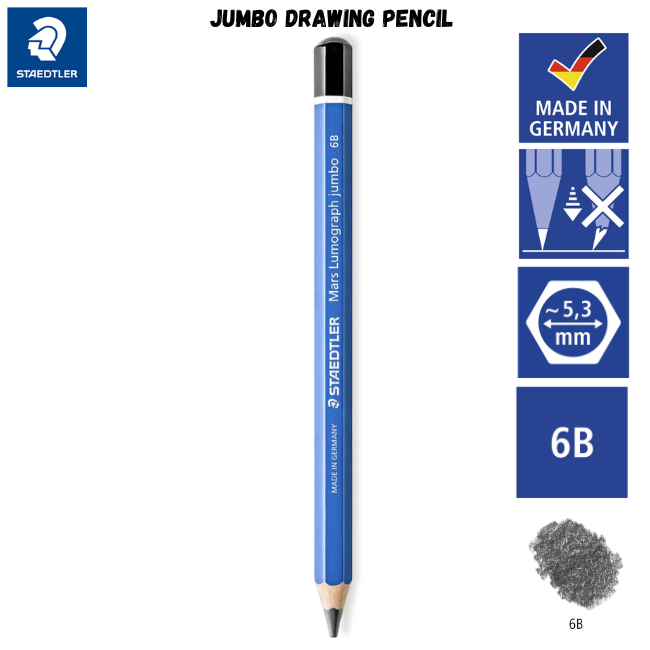 Staedtler Mars Lumograph Jumbo Pencils 1's - 100J
