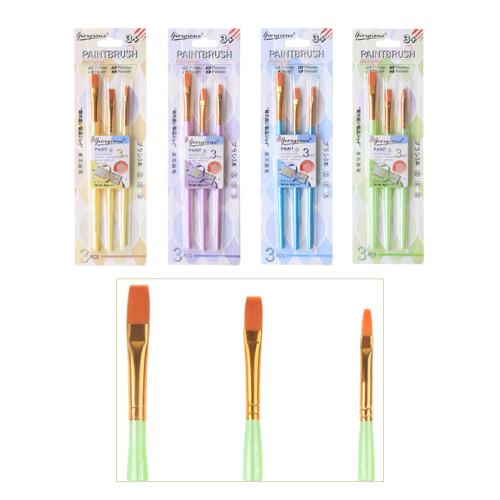 Giorgione Paint Brushes Set 3's (3 Flat)