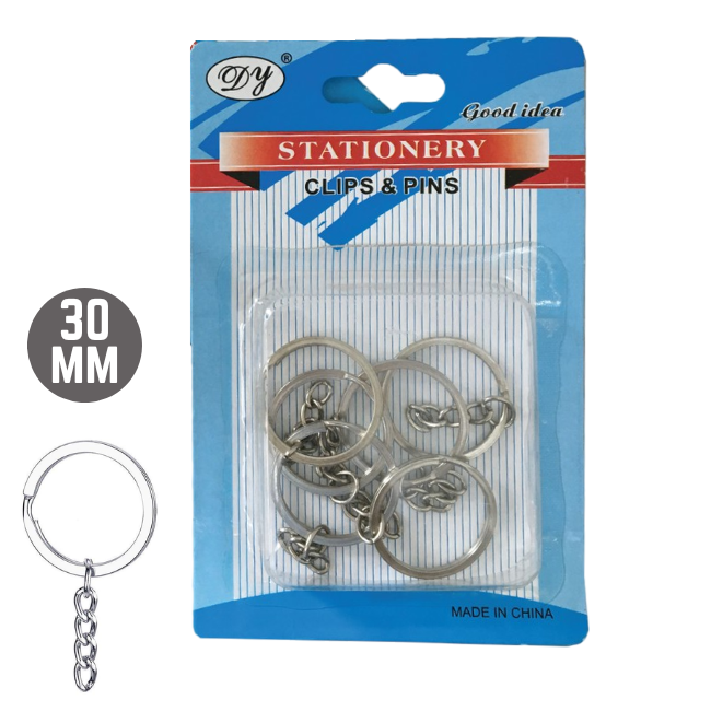 Key Ring with Chain 6's