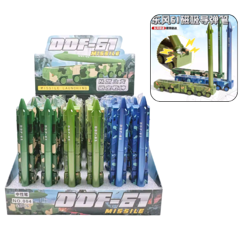 Gel Ink Pen Rocket Mix Colour 004