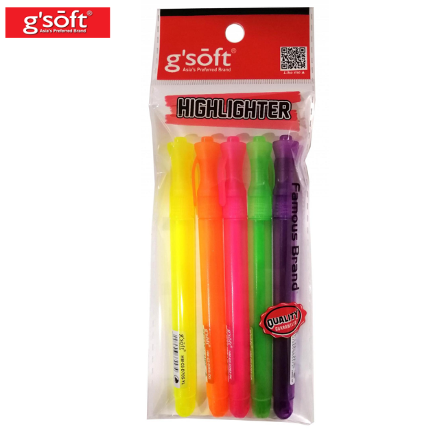 G-Soft Highlighter D703 5's (HM-GS-D703-5)