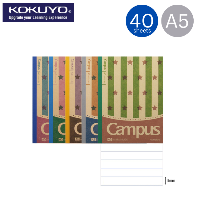 KOKUYO Campus Dotted Rule Notebook A5 40sht (WCN-CNB3445)