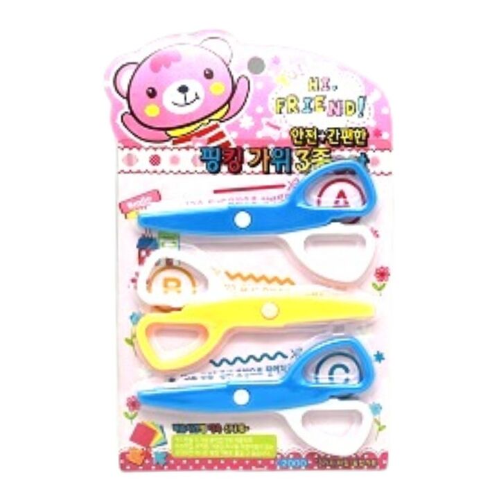 Student Plastic Craft Scissor (3pcs)