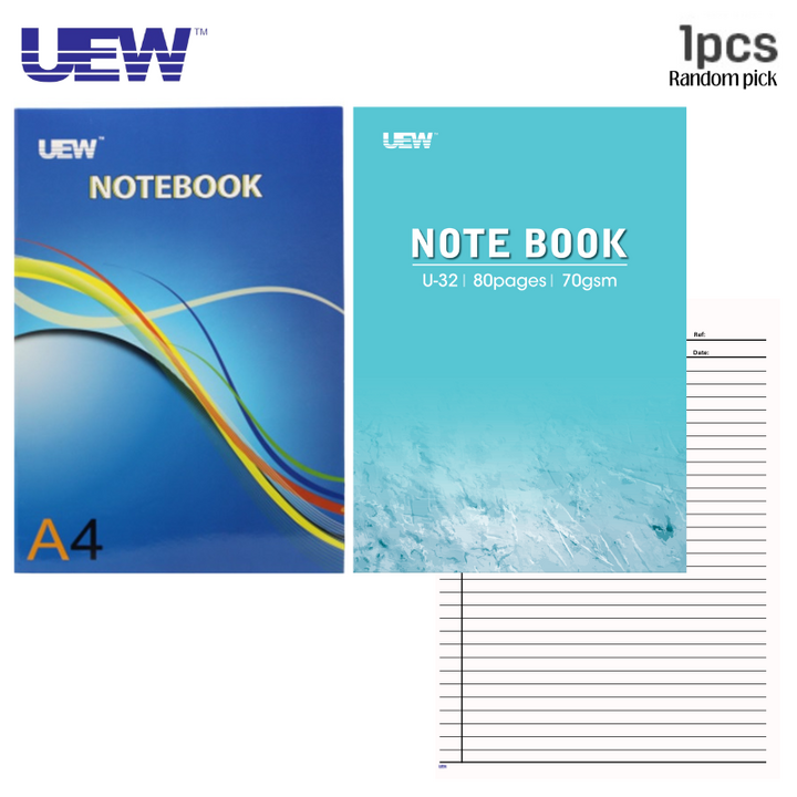 UEW Note Book A4 70gsm 80pages