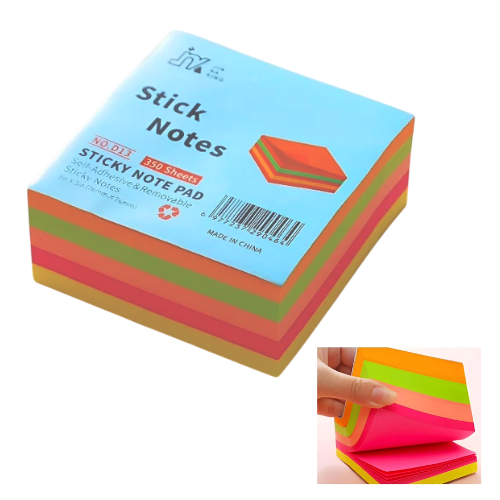 Sticky Note Pad 76x76mm 350's