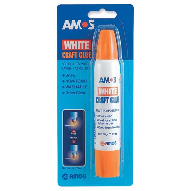Amos White Craft Glue 34ml