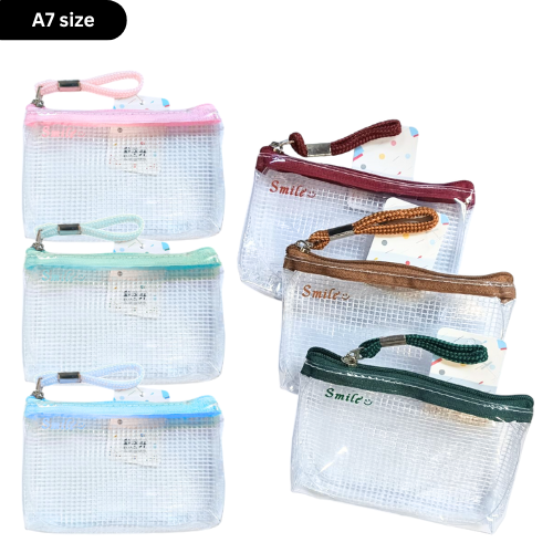 Kinhshion Zipper Soft Mesh Clear Case A7-321