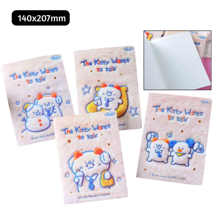 DEPAI The Kitty Wants to Talk Single Line Notebook 36's 140x207mm 80g A5036-3100-55