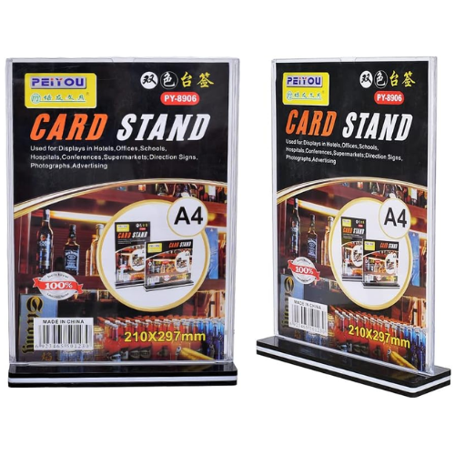 PEIYOU Acrylic Card Stand A4