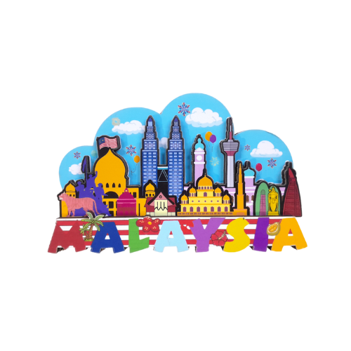 Malaysia Colourful Series Magnet 9x6cm