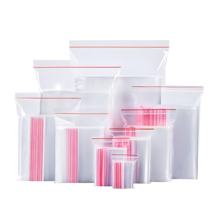 PE Zipper Plastic Bag Thin 100's (5C)