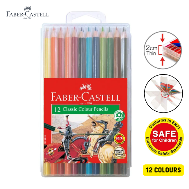 Faber-Castell Classic Colour Pencils In SlimFlexi Case