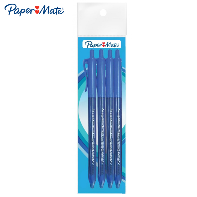 Papermate Kilometrico Retractable RT 0.7mm 4's